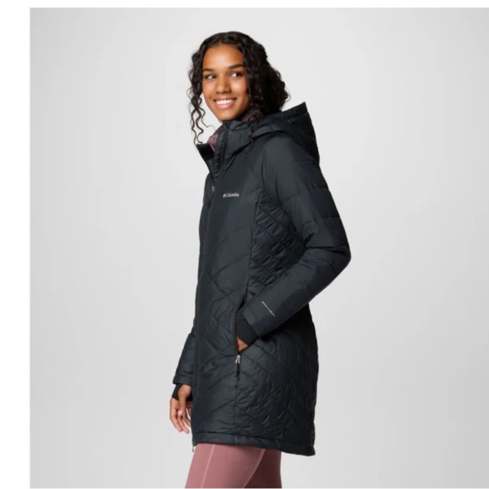 Columbia Omni- heat Women's Black Hooded Ski Jacket